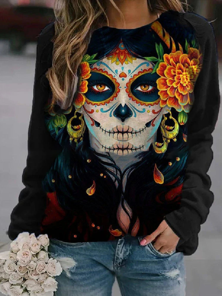 Halloween print sweatshirt halloween