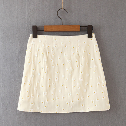 Daisy printed split skirt apparel & accessories