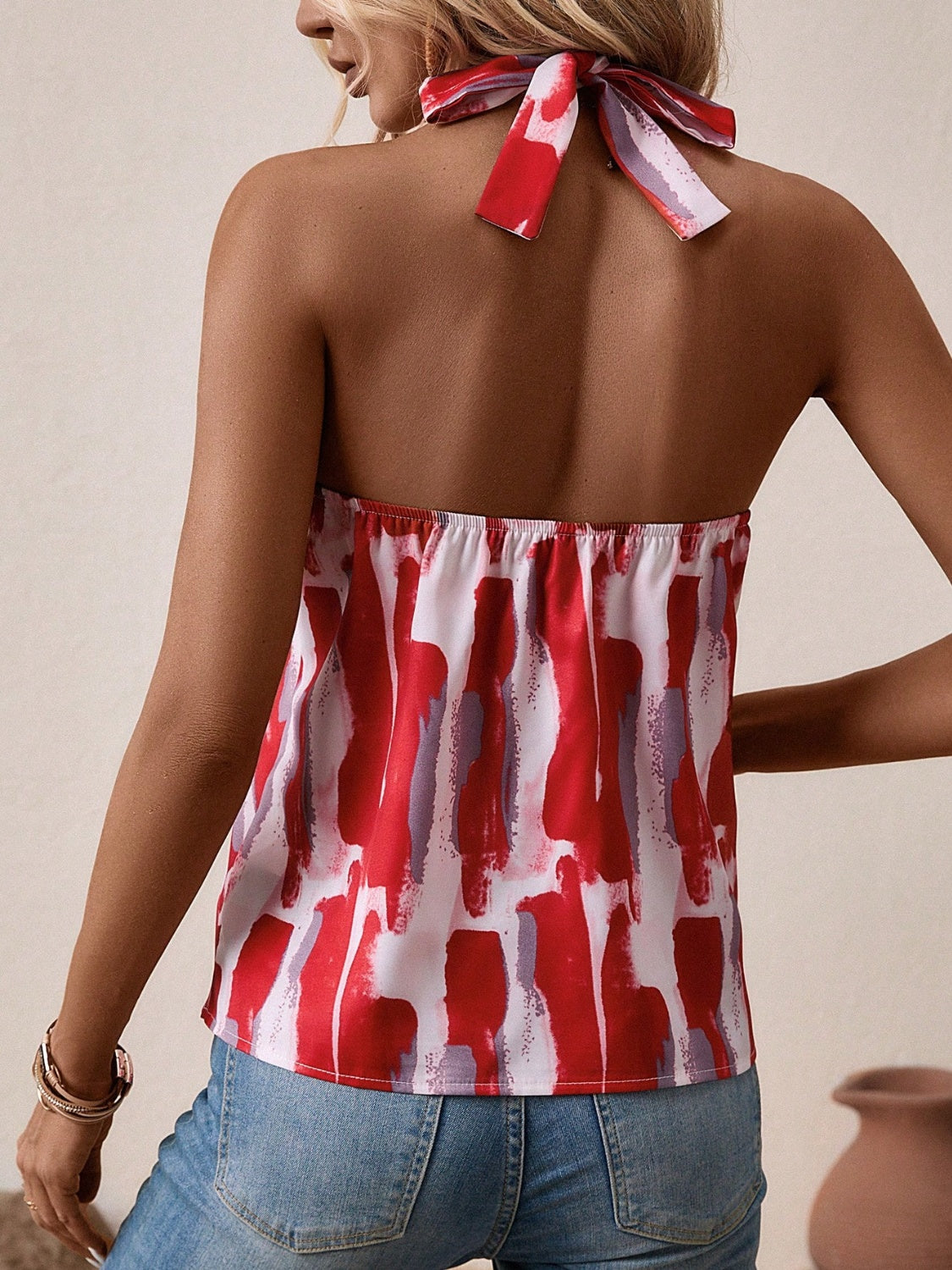 Printed Halter Neck Cami apparel & accessories