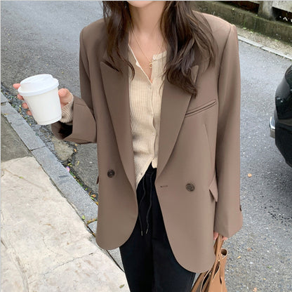 Women's Polyester Loose Fashion Small Suit Jacket apparel & accessories