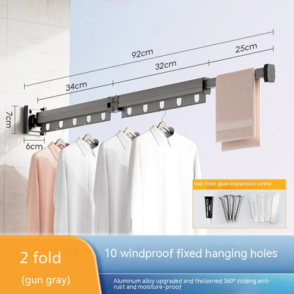 Suction Cup Folding Clothes Hanger Gadgets