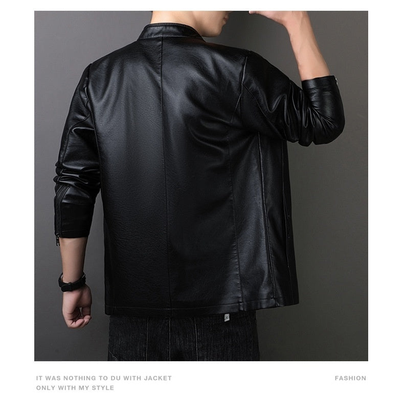 PU Leather Coat Men's Leather Jacket apparels & accessories