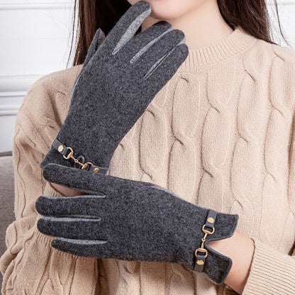 Women's Autumn And Winter Cashmere Gloves apparels & accessories