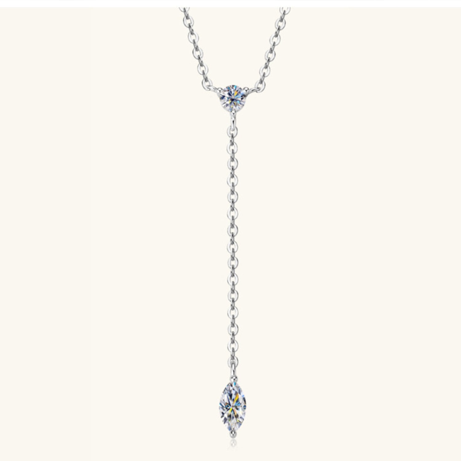 Moissanite 925 Sterling Silver Necklace apparel & accessories
