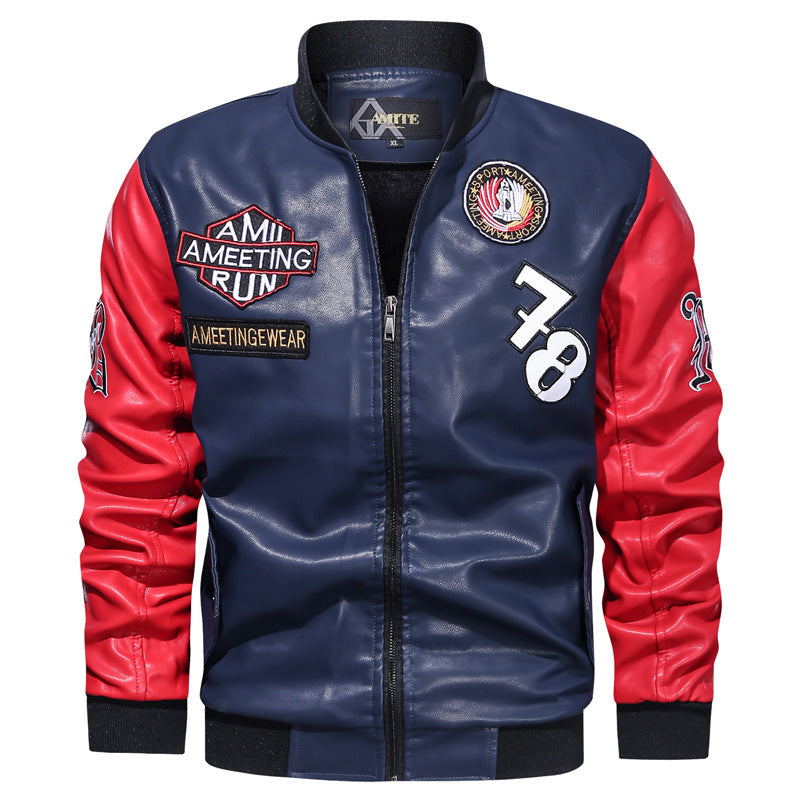 Men's Pu Jacket European And American Motorcycle Clothing Modern apparels & accessories