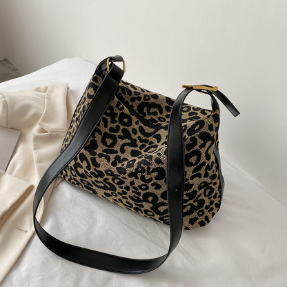 PU Leather Leopard Shoulder Bag Accessories for women