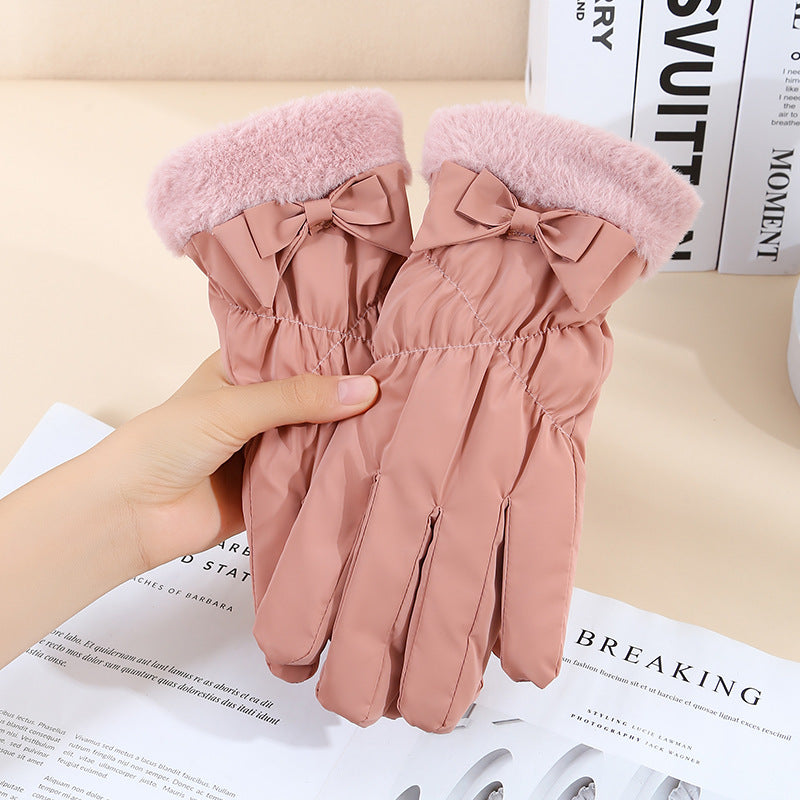 Warm Gloves Winter Women's Touch Screen Fleece-lined Thickened Accessories for women