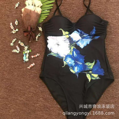 One-piece Swimsuit Foreign Trade Swimsuit European And American Sexy Swimsuit Digital Printing One-piece Bikini Wholesale apparel & accessories