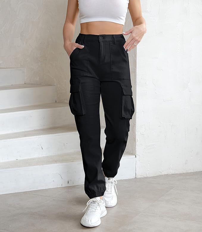 European And American Style Women Casual High Waist Jogging Overalls apparel & accessories