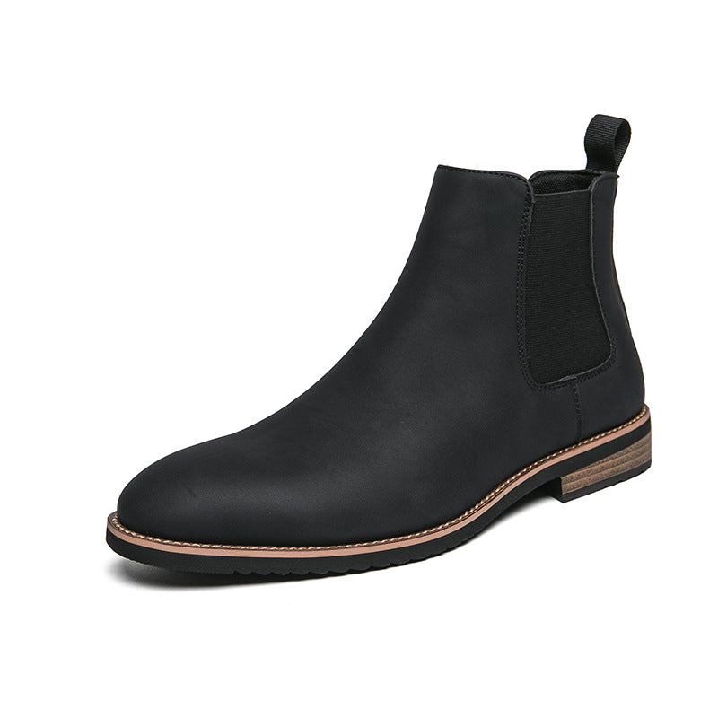 Plus Size High-top British Pointed Chelsea Boots Shoes & Bags