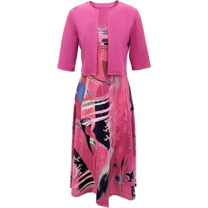 Cardigan Elegant Dress Printed Dress Women's Clothing apparels & accessories