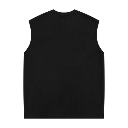 Street Round Neck Loose Sports Outerwear Vest T-Shirts & hoodies