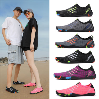 Outdoor Beach Shoes Couple Wading Barefoot Skin-friendly Shoes Snorkeling Non-slip Shoes & Bags