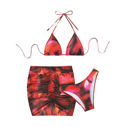 Bikini Split Swimsuit Female Tie-dyed Mesh apparel & accessories