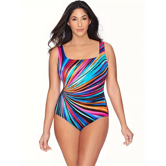 Printed Plus Size Swimsuit For Women apparel & accessories