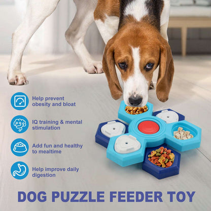 4 Layers Slow Feeder Puzzle Dog Bowls Assemble Slow Eating Bowl For Dogs Non-slip Interactive Dog Puzzle Game Slow Bowl Pet Products Dog Toys