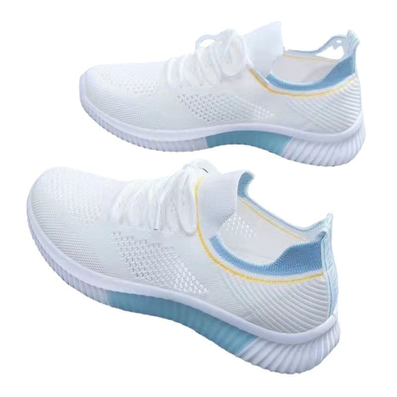 Flyknit Breathable White Shoes Shoes & Bags