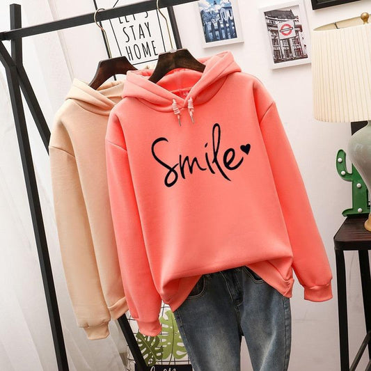 Women's Simple Round Neck Long Sleeve Printed Loose Sweatshirt T-Shirt