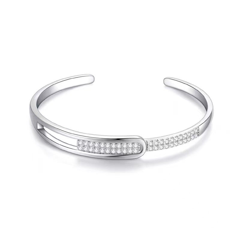 S925 Diamond Micro-inlaid Sterling Silver Bracelet Jewelry