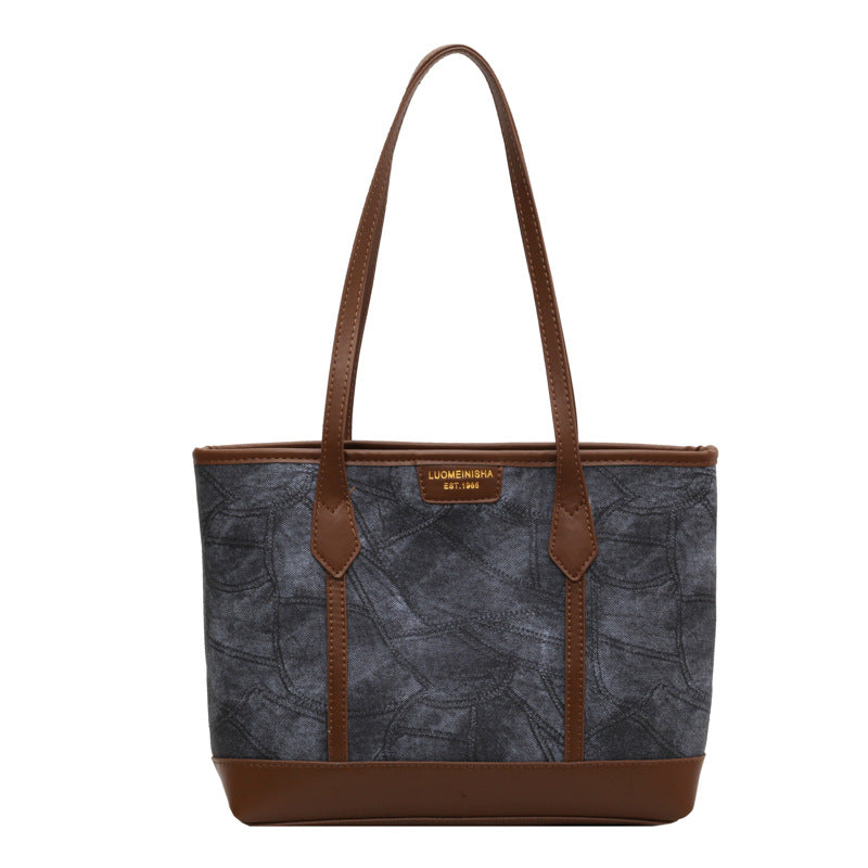 All-match One-shoulder Denim Tote Bag apparels & accessories