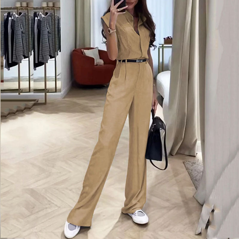 Summer New Fashion Sleeveless Top Loose Trousers Two-piece Set apparels & accessories