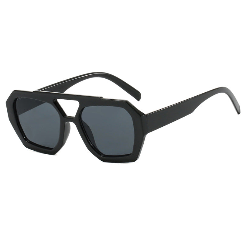 Double Beam Large Rim Sunglasses Sunshade apparel & accessories