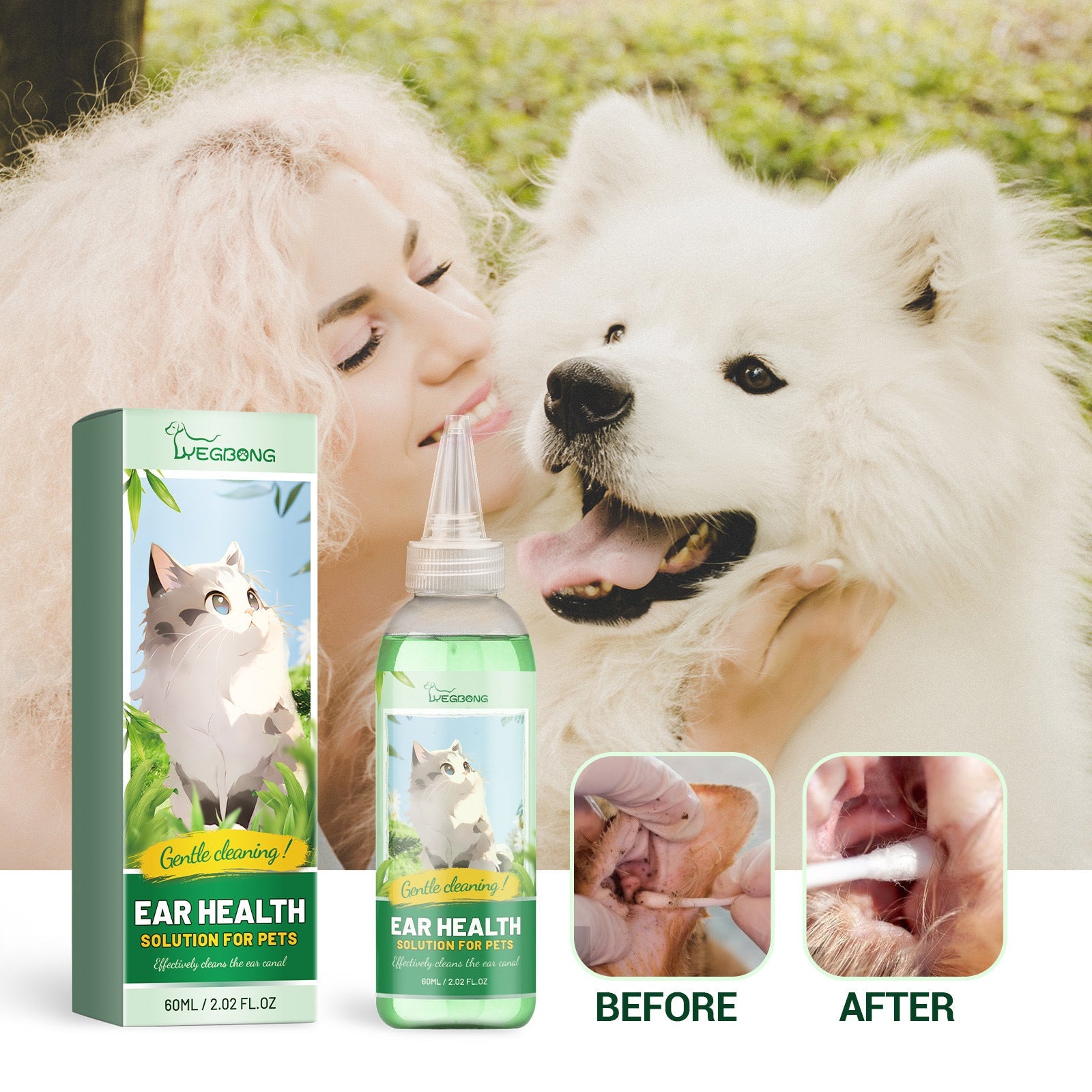 Pet Ear Cleaning Liquid 60ml Pet Products