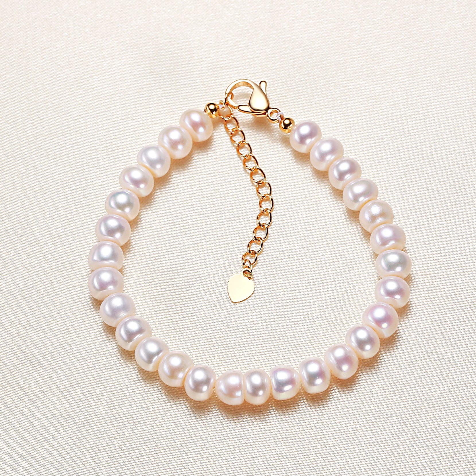 Freshwater Pearl Plain White Bracelet Jewelry