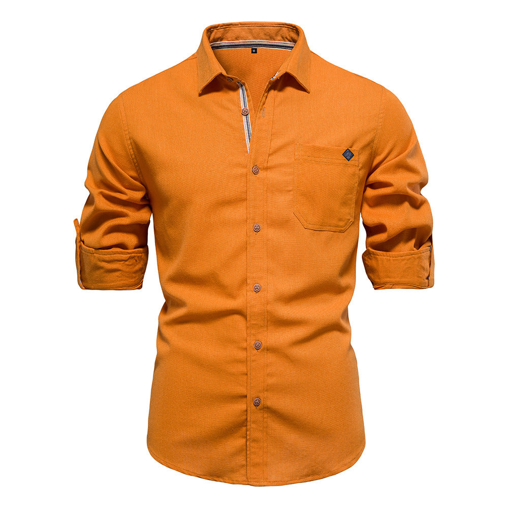 Men's Fashion Casual Lapel Long Sleeve Shirt apparel & accessories