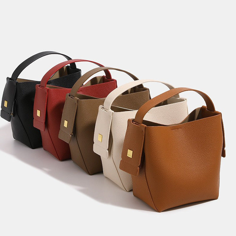 Simple Vintage Commuter Women Handbags Business Small Crossbody Shoulder Bags Fashion Trend Luxury Leather Bags Shoes & Bags