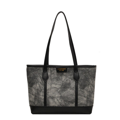 All-match One-shoulder Denim Tote Bag apparels & accessories