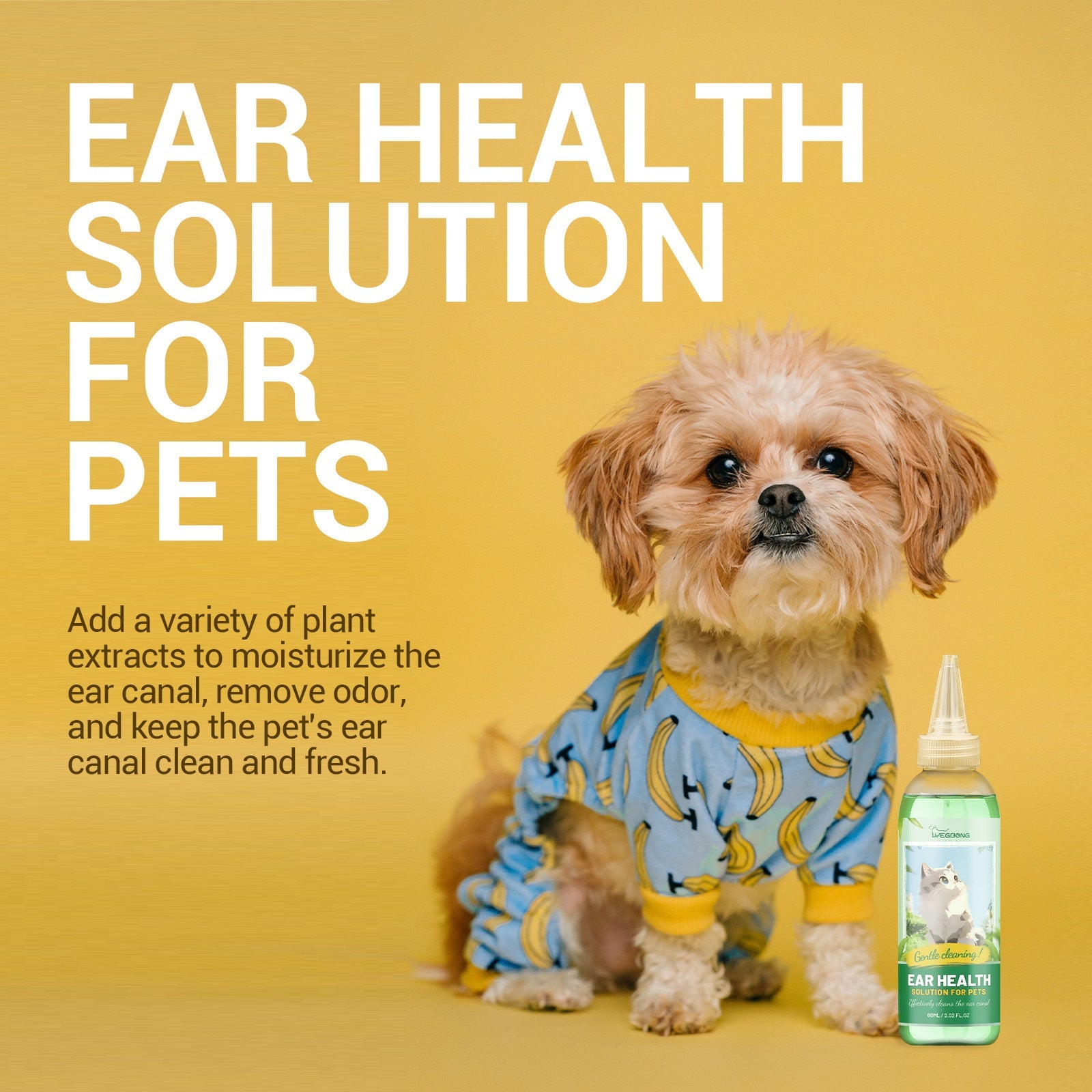 Pet Ear Cleaning Liquid 60ml Pet Products