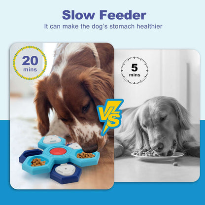 4 Layers Slow Feeder Puzzle Dog Bowls Assemble Slow Eating Bowl For Dogs Non-slip Interactive Dog Puzzle Game Slow Bowl Pet Products Dog Toys