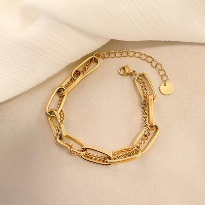Thick Chain Double-layer Bracelet For Women Jewelry