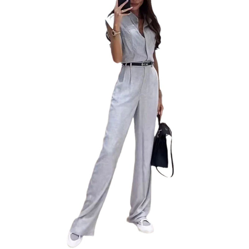 Sleeveless Top Loose Trousers Two-piece Set apparels & accessories