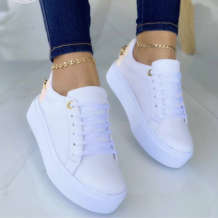 Sneakers Casual Women's White Shoes Shoes & Bags