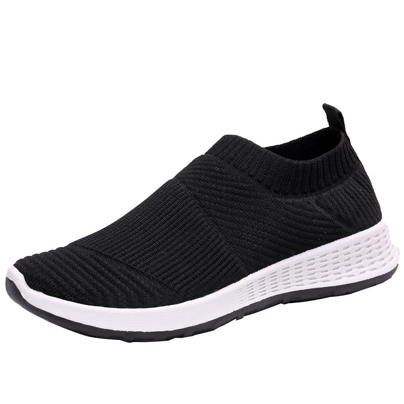 Women's Flying Woven Shoes Breathable Lightweight Mesh Surface Shoes & Bags