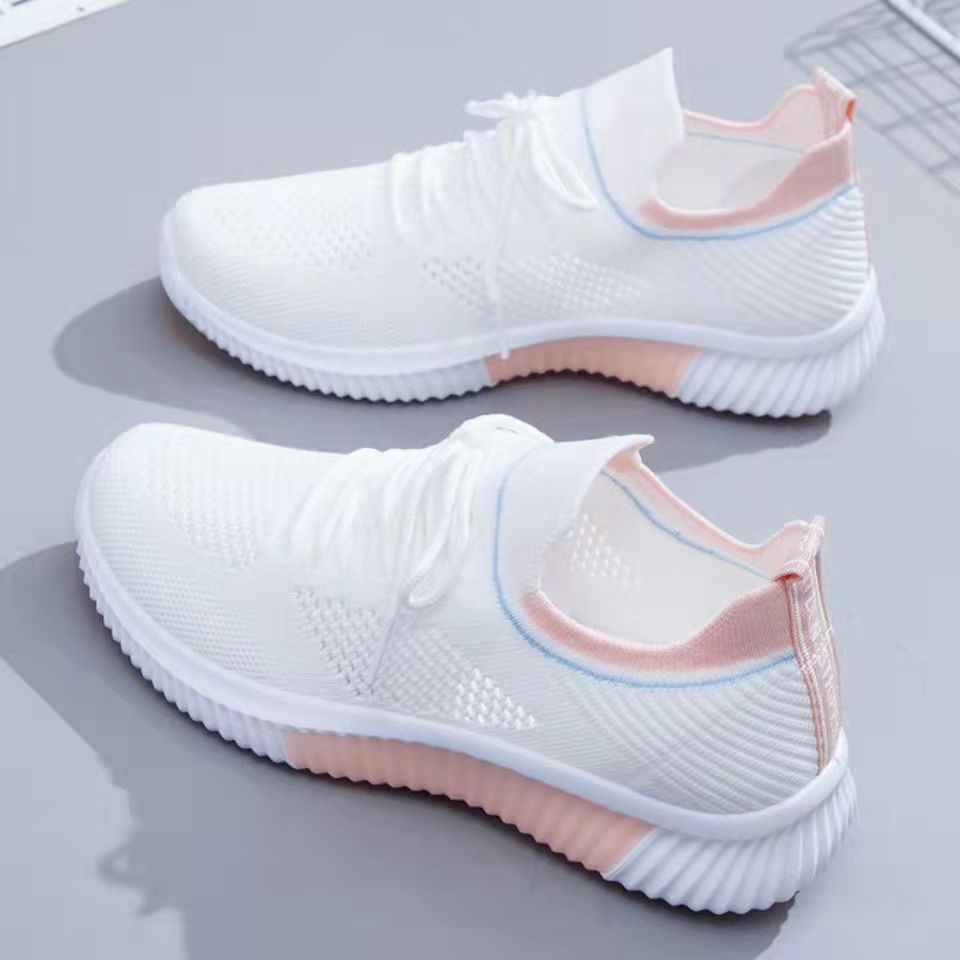 Flyknit Breathable White Shoes Shoes & Bags