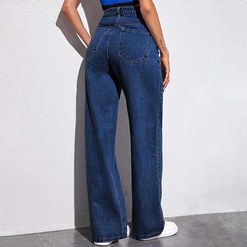 Women's High Waist Wide Leg Jeans Summer apparel & accessories