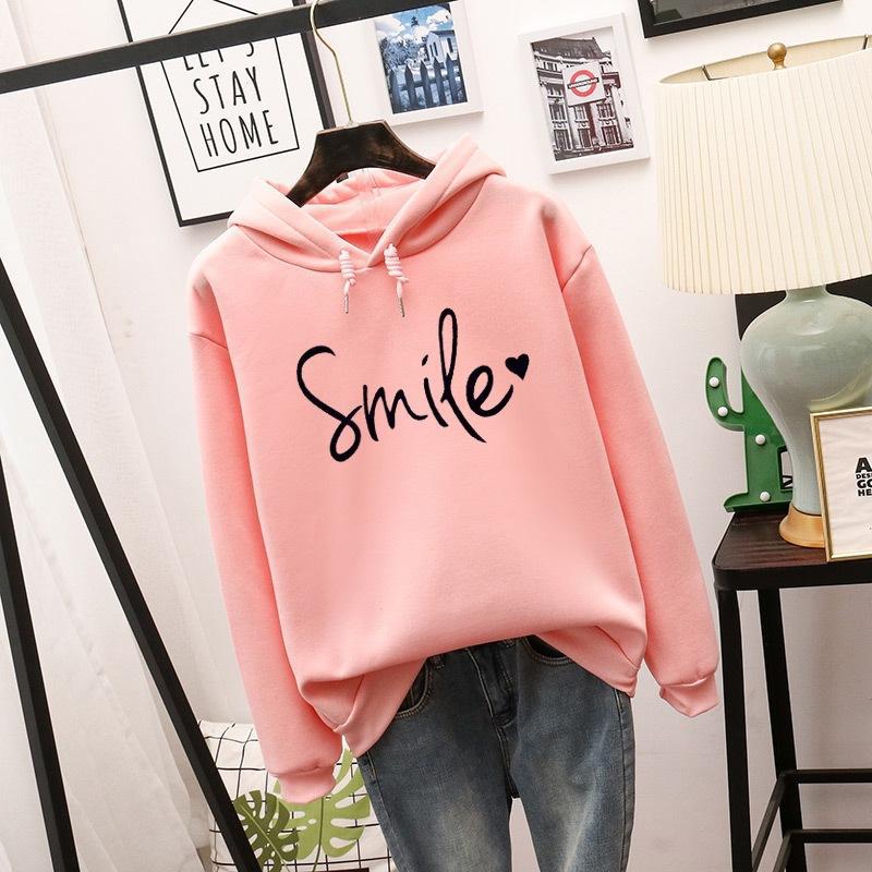 Women's Simple Round Neck Long Sleeve Printed Loose Sweatshirt T-Shirt