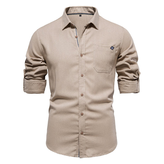 Men's Fashion Casual Lapel Long Sleeve Shirt apparel & accessories