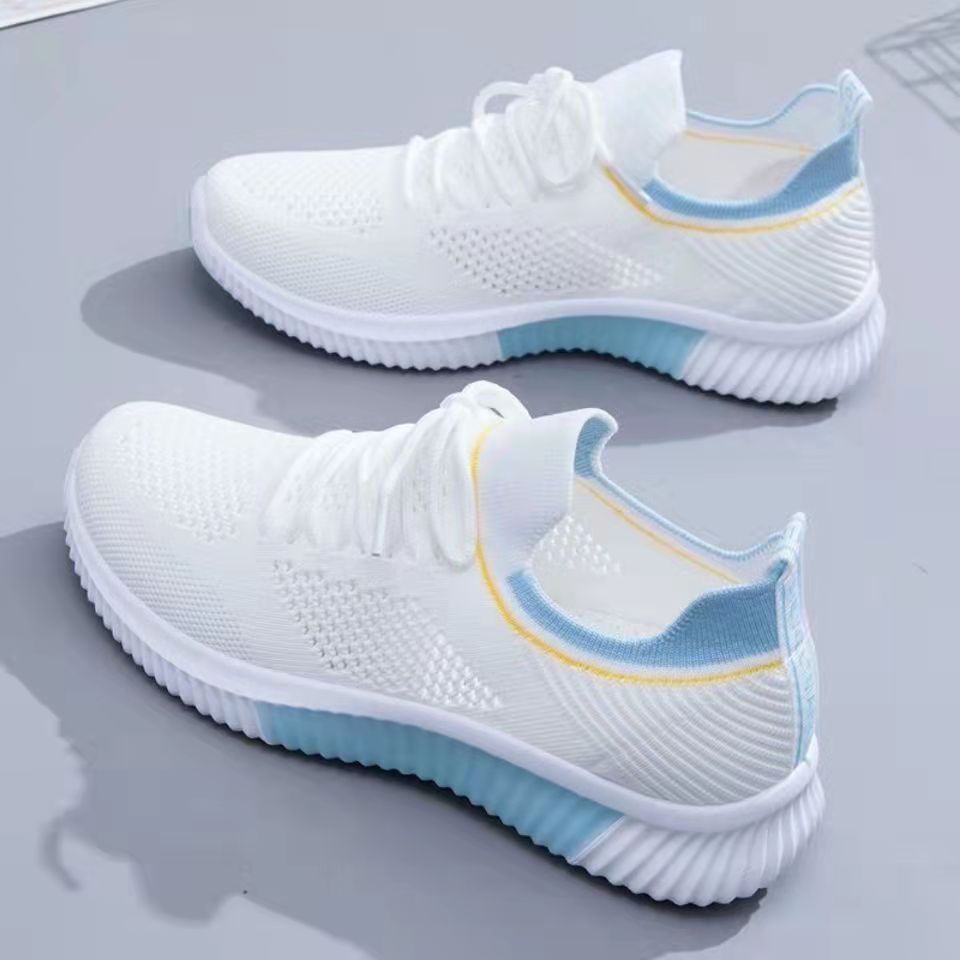 Flyknit Breathable White Shoes Shoes & Bags