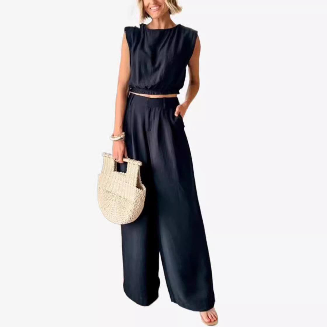 Top Pocket Trousers Suit Women's Fashion apparel & accessories