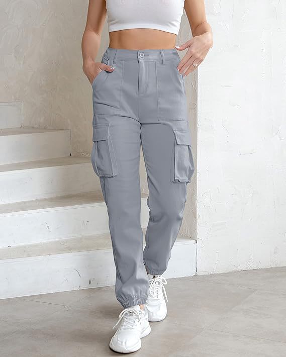 European And American Style Women Casual High Waist Jogging Overalls apparel & accessories