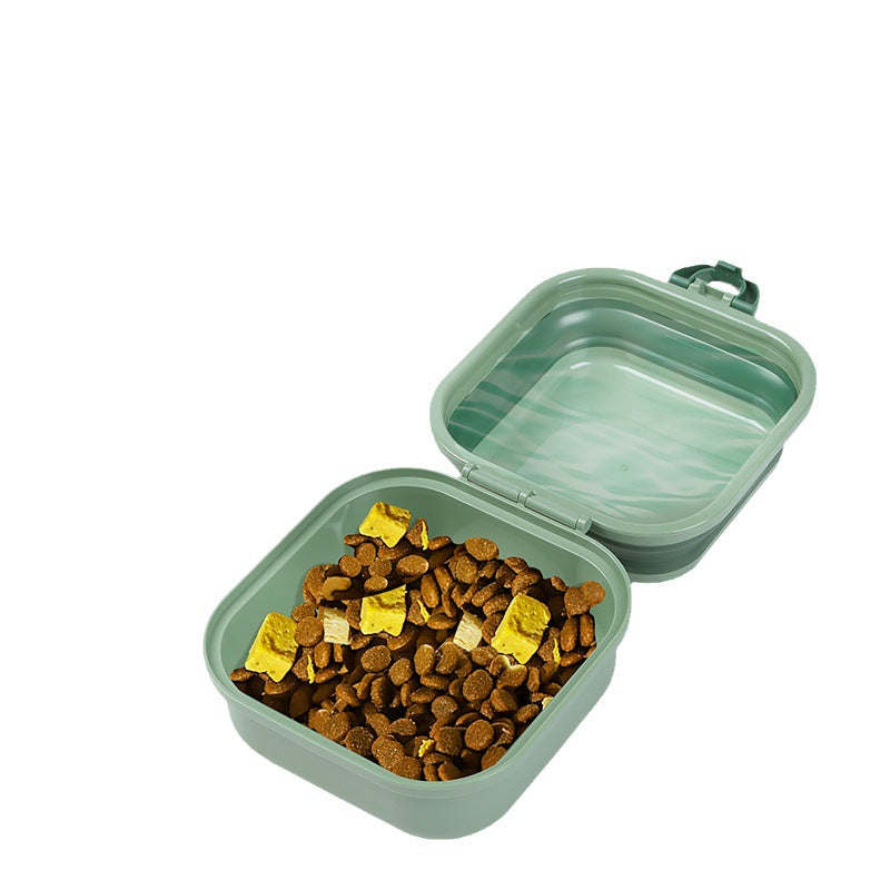 Folding Double-layer Drinking Water Bowl Pet feeder