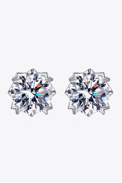 Good Day In My Mind Moissanite Stud Earrings apparel & accessories