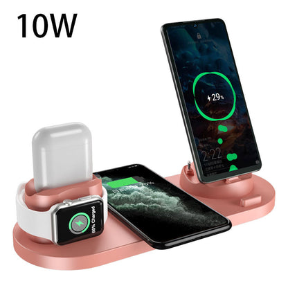 Wireless Charger For IPhone Watch 6 In 1 Fast Charging Dock Station HOME