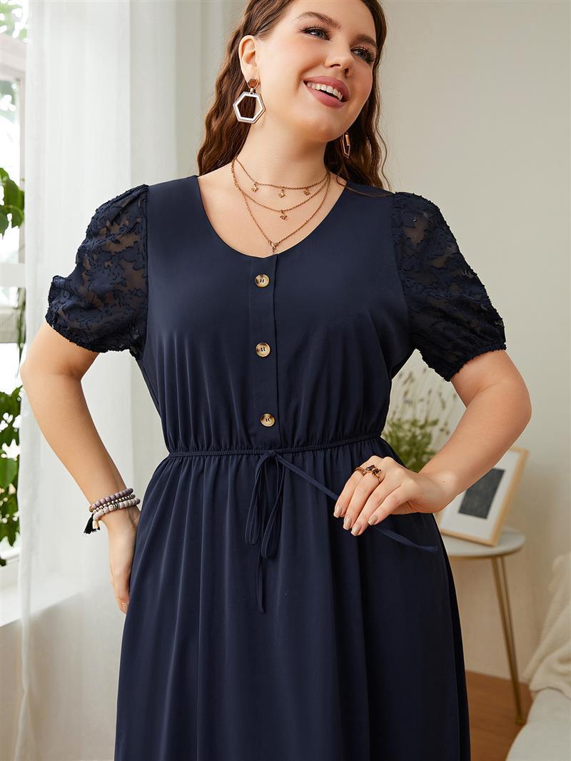 Black Fashion Personality Plus Size Women's Dress Dresses & Tops