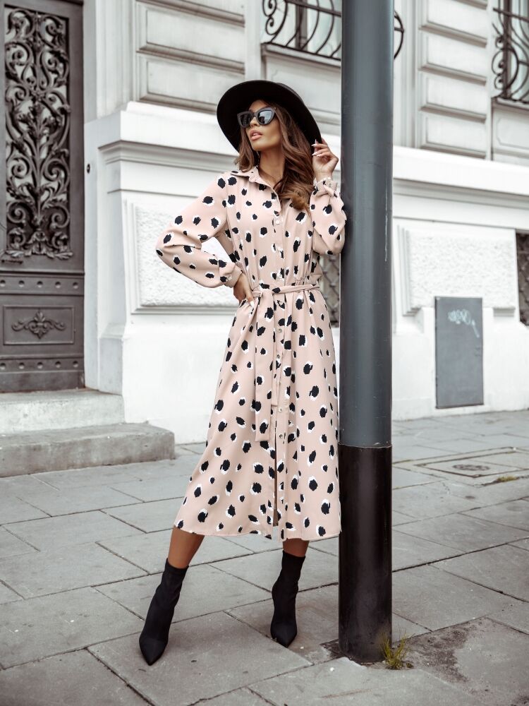 Women's Printed Shirt Dress Long Skirt apparel & accessories