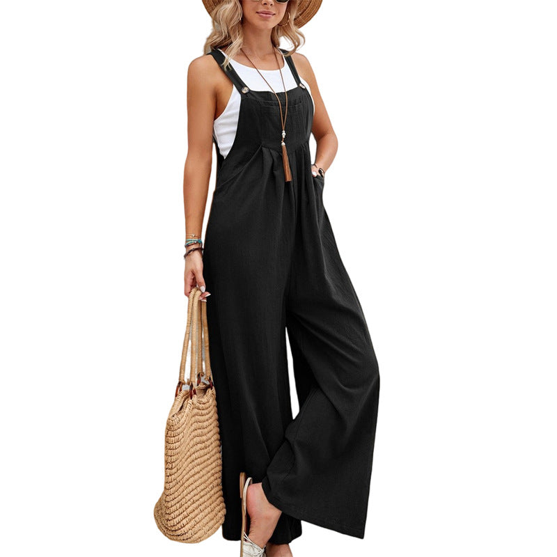 Women Long Bib Pants Overalls Loose Rompers apparel & accessories